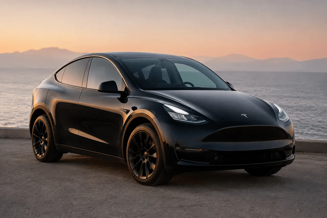 Tesla Model Y с водителем в Тбилиси
